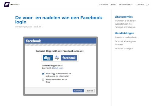 
                            10. De voor- en nadelen van een Facebook-login | Likeconomics.nl