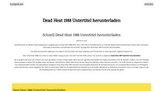 
                            11. Dead Heat 1988 Untertitel herunterladen