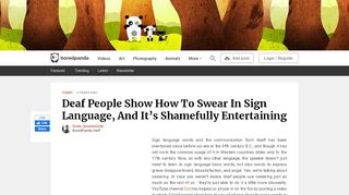 
                            11. Deaf People Show How To Swear In Sign Language, And It's ...