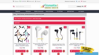 
                            6. Deal Of The Day : Hot Deals Upto 90% Off - Lowest ... - Insasta.com