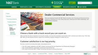 
                            8. Dealer Commercial Services | M&T Bank - mtb MTB