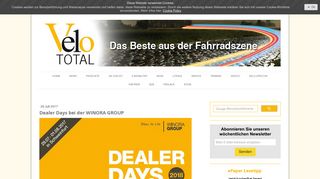 
                            10. Dealer Days bei der WINORA GROUP - VeloTOTAL - Das größte ...