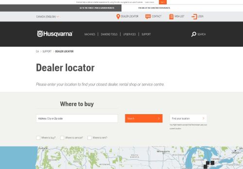 
                            6. Dealer locator | Husqvarna Construction Products