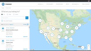 
                            7. Dealer locator - Piaggio