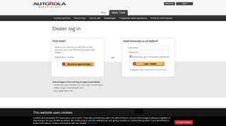 
                            10. Dealer: Log into the Autorola.co.uk car auction
