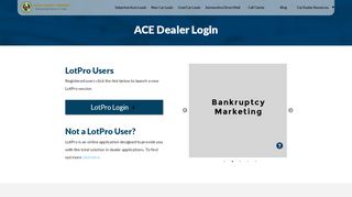 
                            11. Dealer Login - Car Leads and LotPro Auto Dealer Software | ACE