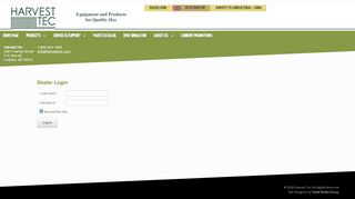 
                            7. Dealer Login - Harvest Tec