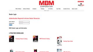
                            9. Dealer Login — MBM Corporation