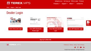 
                            13. Dealer Login | Terex MPS