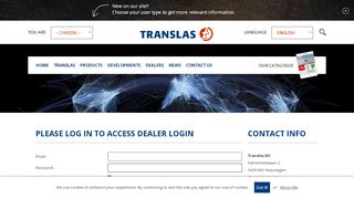 
                            10. Dealer login » Translas BV