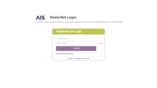 
                            4. DealerNet - Login - AIS