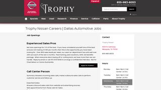 
                            11. Dealership Auto Jobs | Trophy Nissan Careers | Mesquite TX