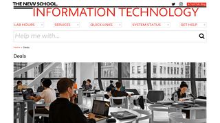 
                            10. Deals | IT Website - Information Technology - The New School