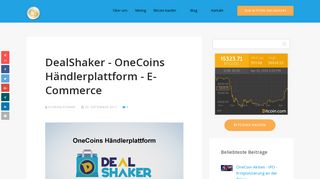 
                            6. DealShaker - OneCoins Händlerplattform - E-Commerce - coin-blog.de