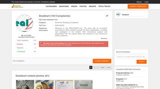 
                            3. Dealzkart Customer Care, Consumer Complaints and Reviews