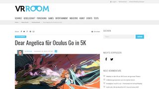 
                            13. Dear Angelica für Oculus Go in 5K | Schweizer Virtual Reality News