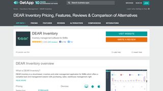 
                            12. DEAR Inventory Pricing, Features, Reviews & Comparison of ... - GetApp