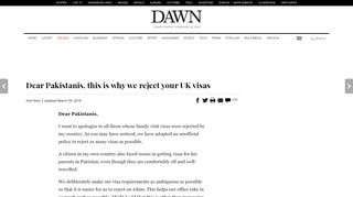 
                            10. Dear Pakistanis, this is why we reject your UK visas - DAWN.COM