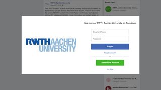 
                            11. Dear RWTH Alumni in North America,we... - RWTH Aachen University ...