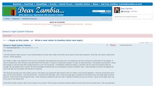 
                            12. Dear Zambia • View topic - Zanaco's Xapit System Failures - Zambia ...