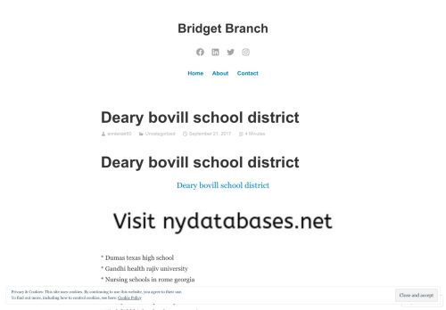 
                            7. Deary bovill school district – Bridget Branch