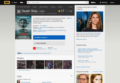 
                            7. Death Ship (1980) - IMDb