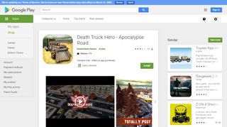 
                            8. Death Truck Hero - Apocalypse Road - Apps on Google Play