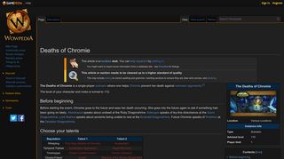 
                            4. Deaths of Chromie - Wowpedia - Your wiki guide to the World of Warcraft