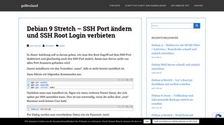 
                            11. Debian 9 Stretch – SSH Port ändern und SSH Root Login verbieten ...