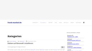 
                            8. Debian auf BananaPi installieren - Frank Mankel