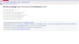 
                            6. Debian -- File list of package login-duo/jessie/armhf