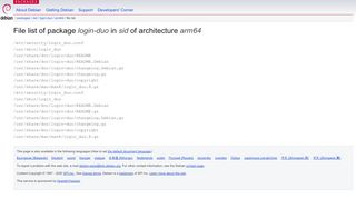 
                            6. Debian -- File list of package login-duo/sid/arm64