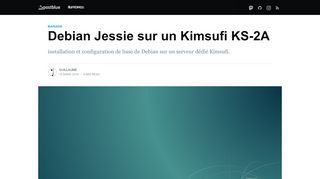 
                            8. Debian Jessie sur un Kimsufi KS-2A - postblue