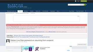 
                            11. Debian Live Disk password on resuming from suspend. - Linux & Unix ...