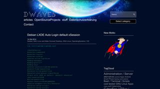 
                            6. Debian LXDE Auto Login default xSession | dwaves.de