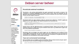 
                            5. Debian server beheer: Roundcube webmail