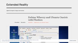 
                            11. Debian Wheezy and Ubuntu Oneiric with Fluxbox – Extended Reality