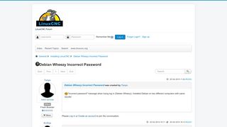 
                            7. Debian Wheezy Incorrect Password - LinuxCNC