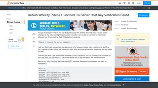 
                            10. Debian Wheezy Places > Connect To Server Host Key Verification ...