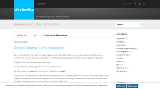 
                            9. Debian/Ubuntu: 3dm2 installieren | PHP / MySQL / Linux Stories