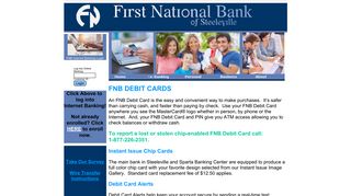 
                            11. Debit Card - First National Bank of Steeleville