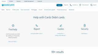 
                            5. Debit cards | Barclays