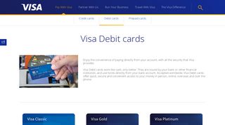 
                            1. Debit Cards | Visa