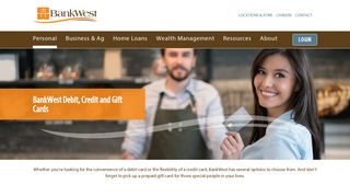 
                            5. Debit, Credit, Prepaid Cards | BankWest South Dakota