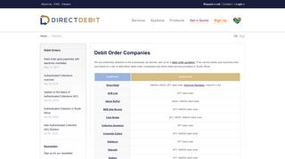 
                            9. Debit Order Company - Direct Debit