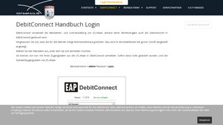 
                            7. DebitConnect Handbuch Login - V.O.P GmbH & Co. KG