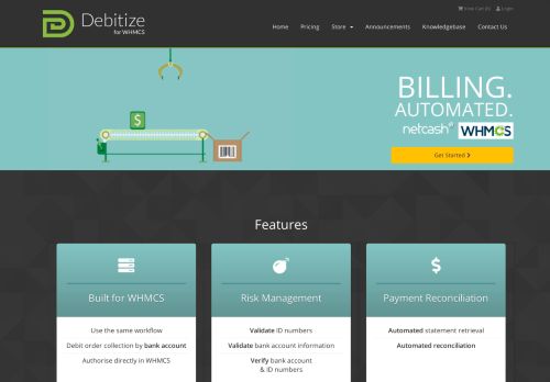 
                            13. Debitize - Automated Debit Orders for WHMCS