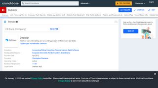 
                            13. Debitoor | Crunchbase