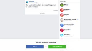 
                            6. Debitoor - Der Login ist möglich, aber das Programm ist... | Facebook