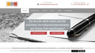 
                            2. Debkonplus Inkasso: Startseite